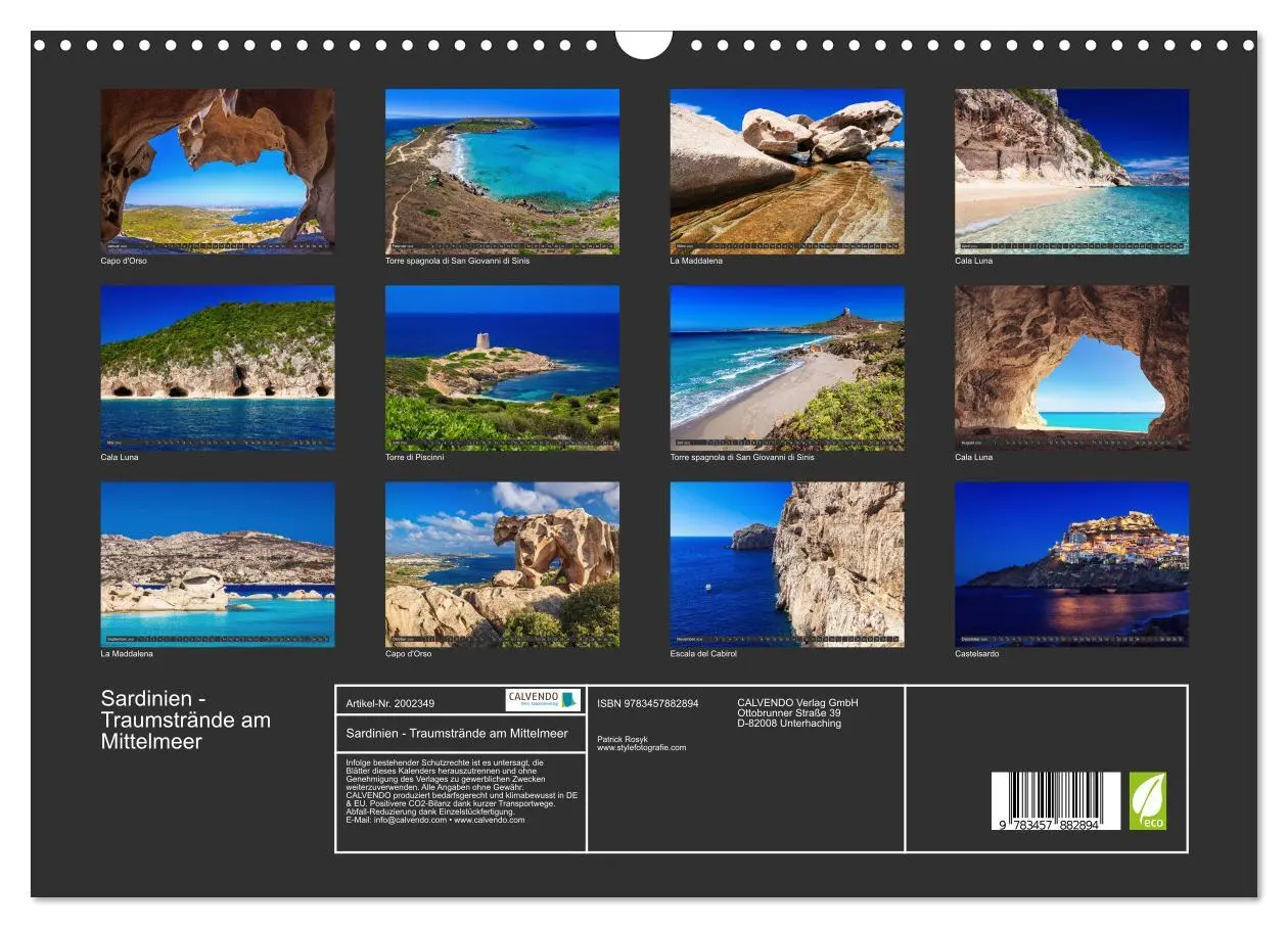 Bild: 9783457882894 | Sardinien - Traumstrände am Mittelmeer (Wandkalender 2026 DIN A3...