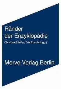 Cover: 9783883962894 | Ränder der Enzyklopädie | Barck | Taschenbuch | 224 S. | Deutsch