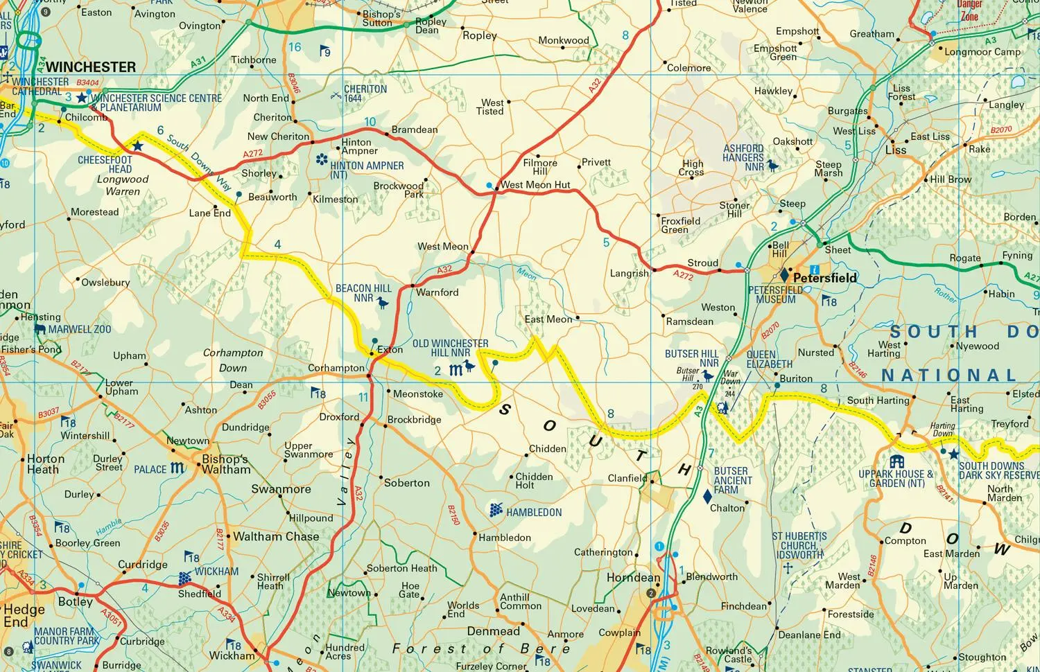 Bild: 9780008602994 | South Downs Way National Trail Map | Collins Maps | (Land-)Karte