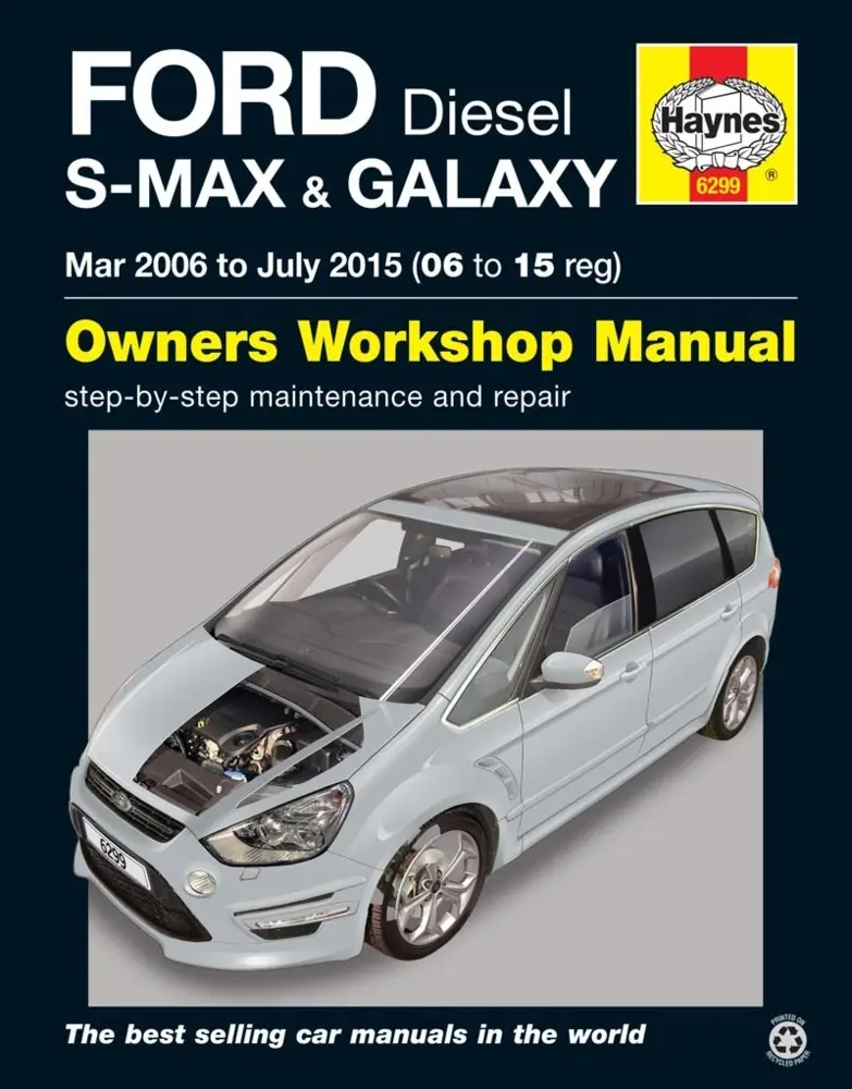 Cover: 9781785212994 | Ford S-MAX &amp; Galaxy Diesel (Mar 06 - July 15) Haynes Repair Manual