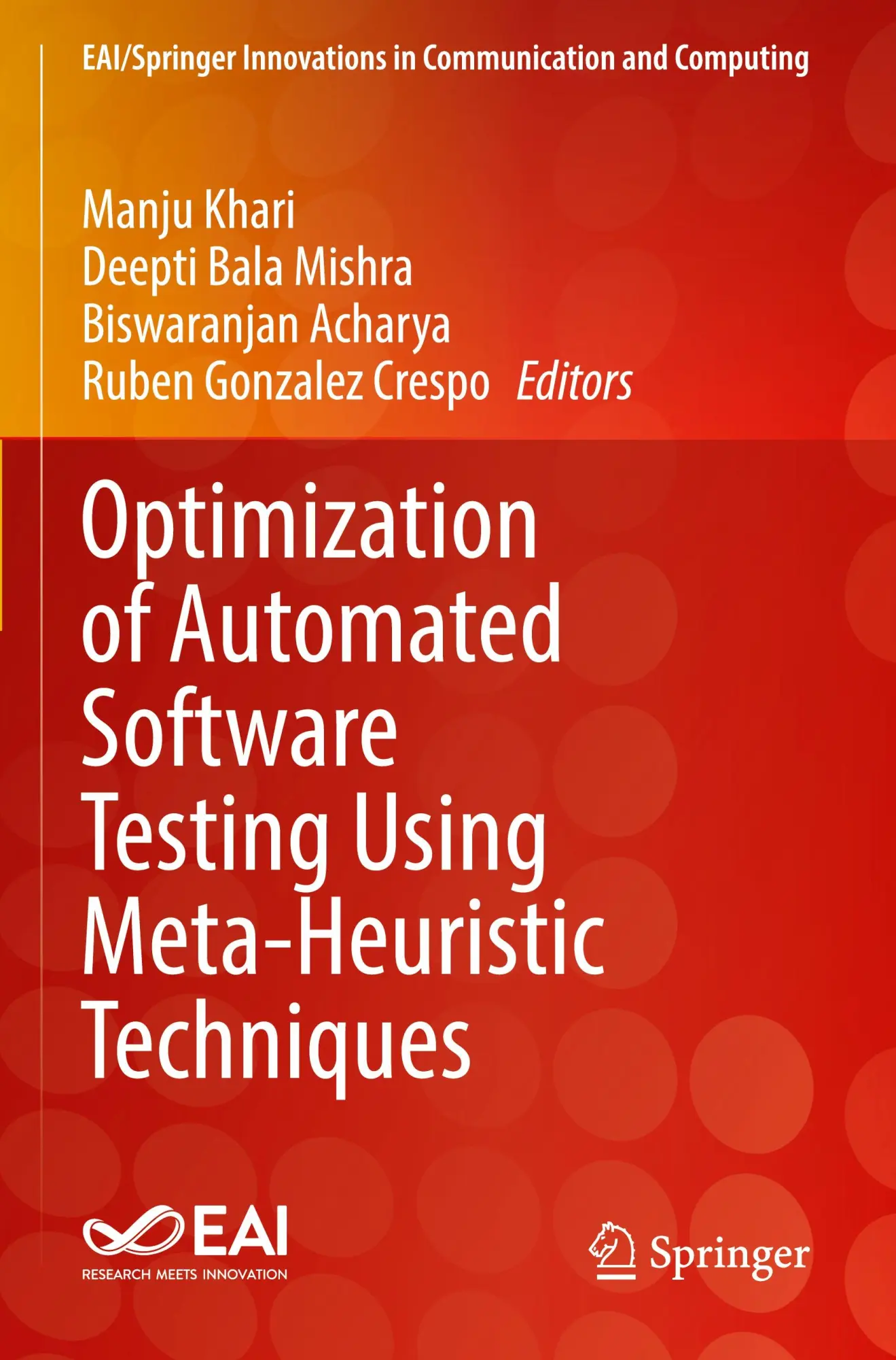 Cover: 9783031072994 | Optimization of Automated Software Testing Using Meta-Heuristic... Cover: 9783031072994 | Optimization of Automated Software Testing Using Meta-Heuristic...