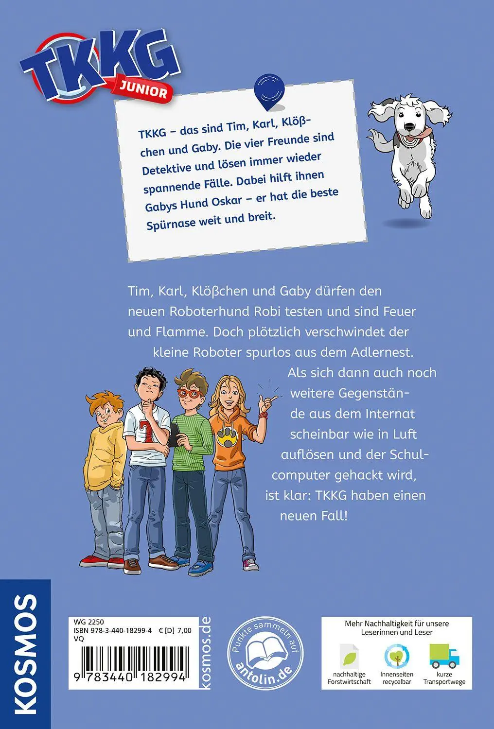 Bild: 9783440182994 | TKKG Junior, Der Roboterhund | Kirsten Vogel | Taschenbuch | 128 S.