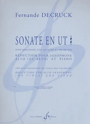 Cover: 9790043002994 | Sonate En Ut Diese | Fernande Decruck | Buch | EAN 9790043002994