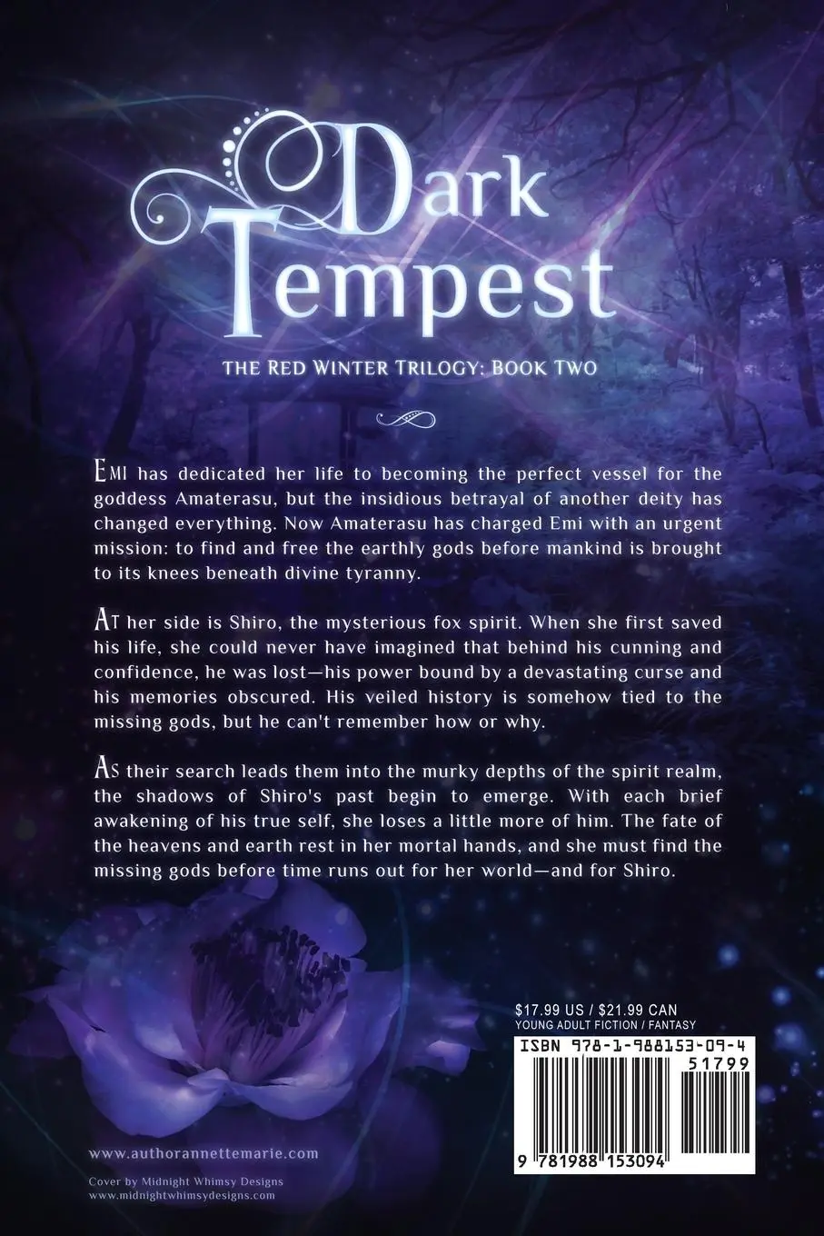 Rückseite: 9781988153094 | Dark Tempest | Annette Marie | Taschenbuch | Englisch | 2017
