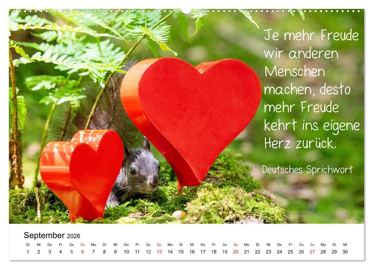 Bild: 9783457763094 | Der literarische Eichhörnchen-Kalender (hochwertiger Premium...