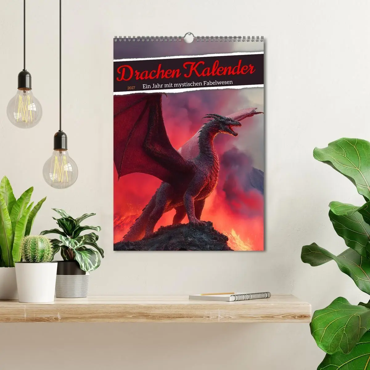 Bild: 9783516853094 | Drachen Kalender - ein Jahr mit mystischen Fabelwesen (Wandkalender...