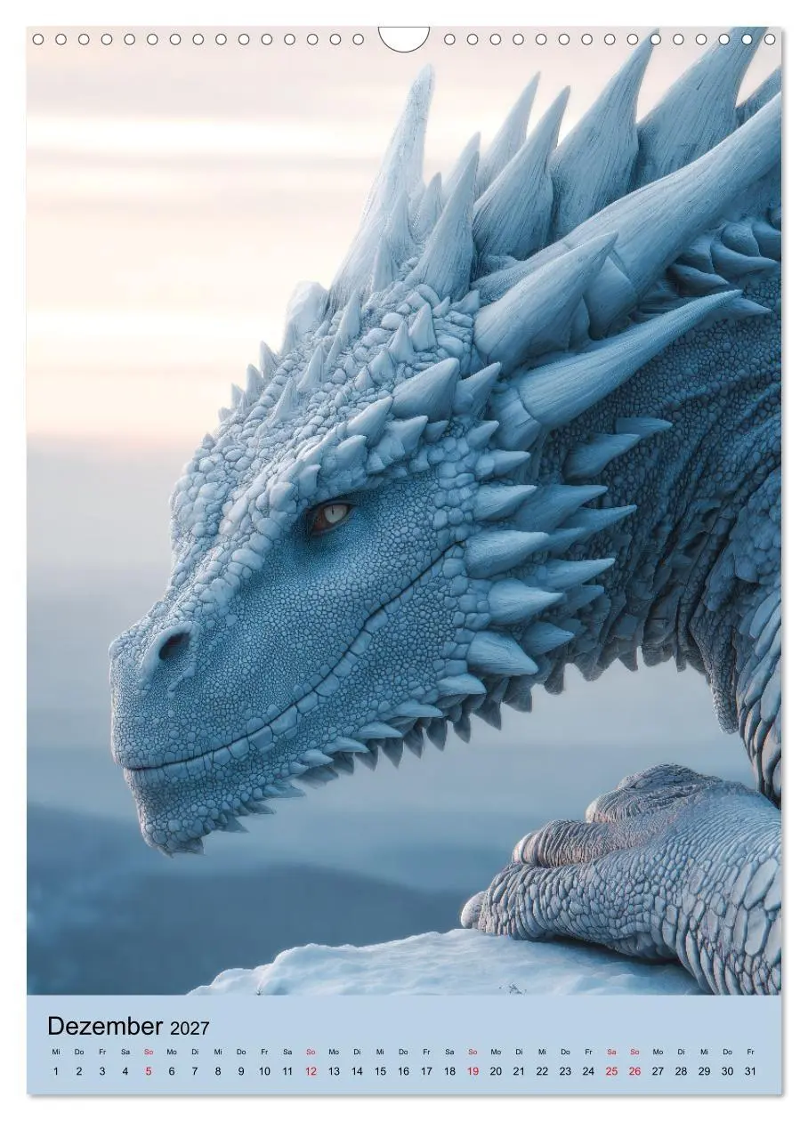 Bild: 9783516853094 | Drachen Kalender - ein Jahr mit mystischen Fabelwesen (Wandkalender...