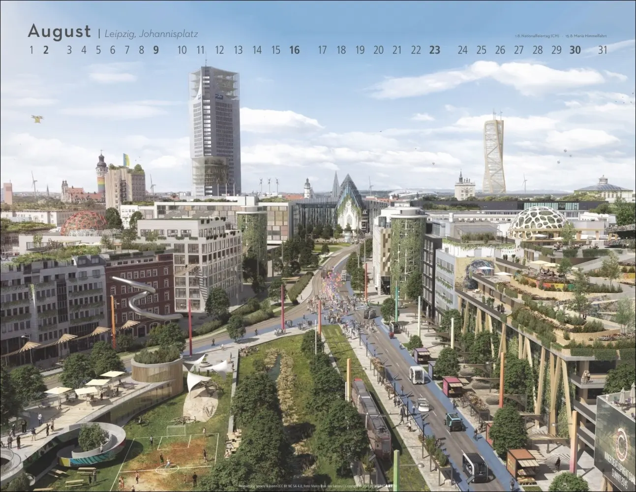 Bild: 9783839903094 | Green Cities Kalender 2026 - Eine Reise in die Welt von morgen | 14 S.