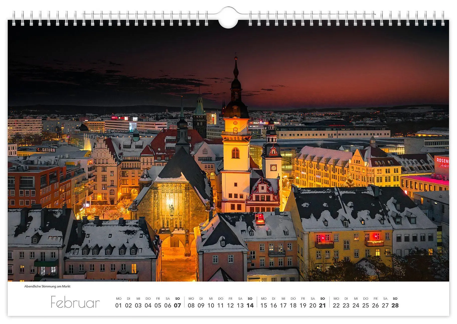 Bild: 9783912303094 | Kalender Chemnitz 2027 | 45 x 30 cm weißes Kalendarium | Schubert