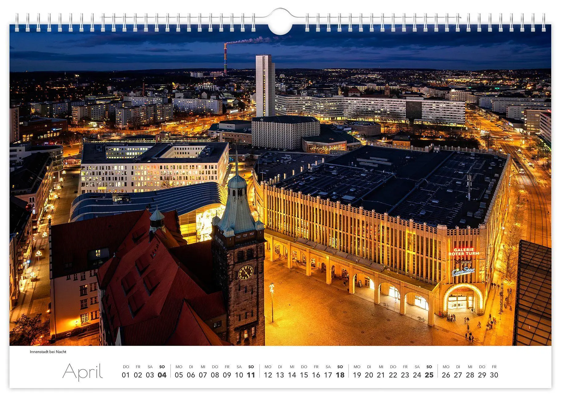 Bild: 9783912303094 | Kalender Chemnitz 2027 | 45 x 30 cm weißes Kalendarium | Schubert
