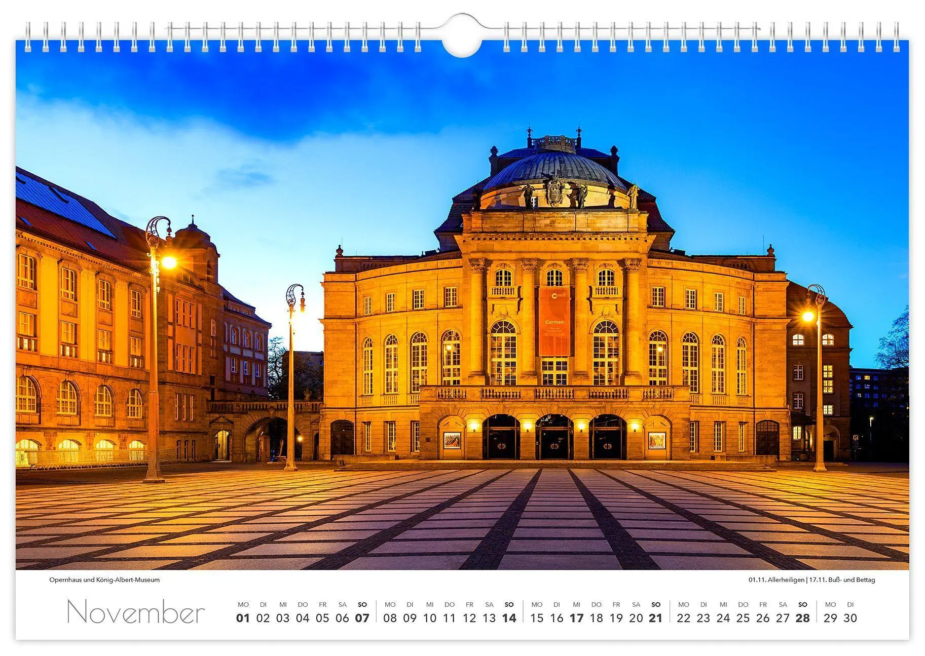 Bild: 9783912303094 | Kalender Chemnitz 2027 | 45 x 30 cm weißes Kalendarium | Schubert