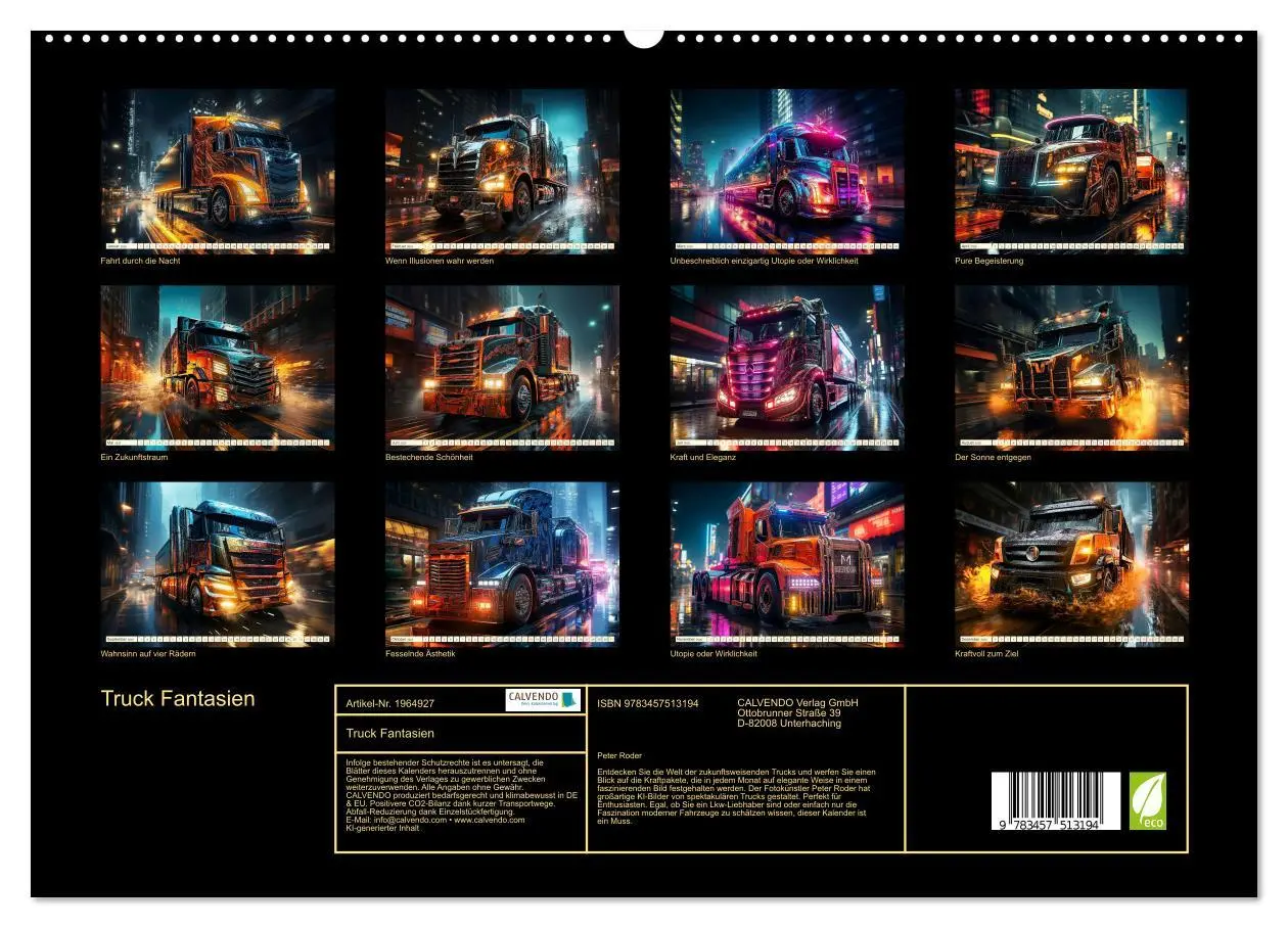 Bild: 9783457513194 | Truck Fantasien (hochwertiger Premium Wandkalender 2026 DIN A2...