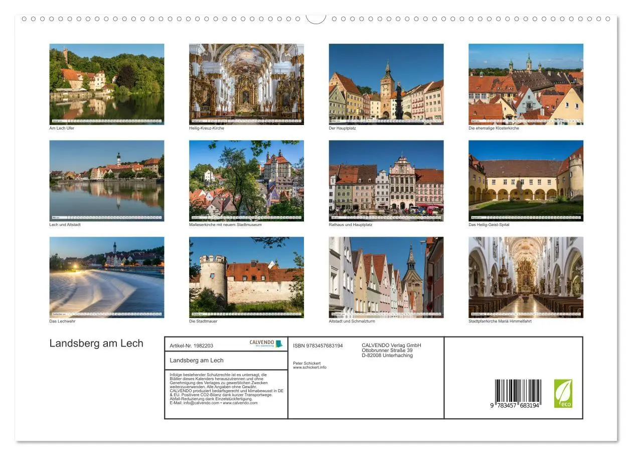 Bild: 9783457683194 | Landsberg am Lech (hochwertiger Premium Wandkalender 2026 DIN A2...