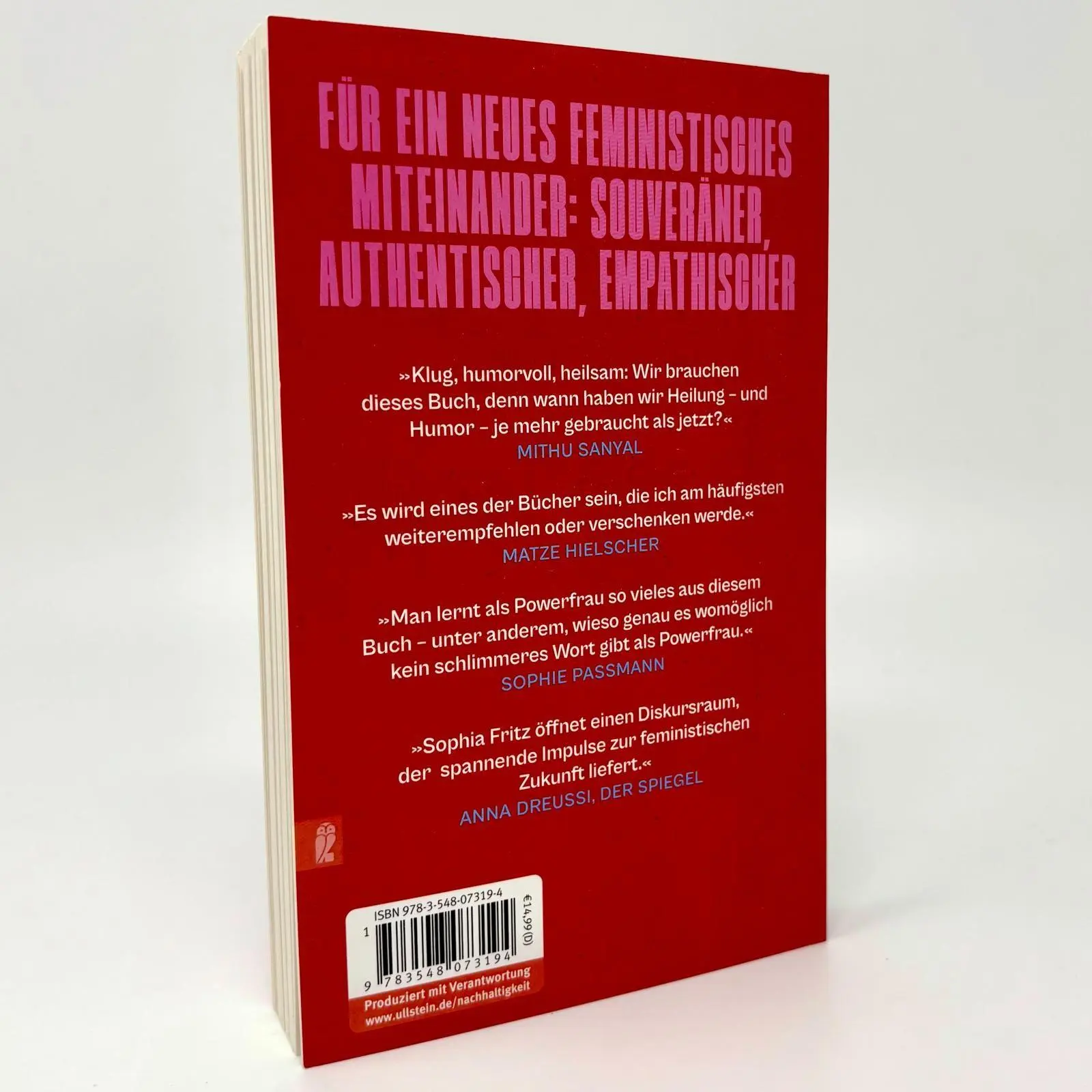 Bild: 9783548073194 | Toxische Weiblichkeit | Sophia Fritz | Taschenbuch | 192 S. | Deutsch