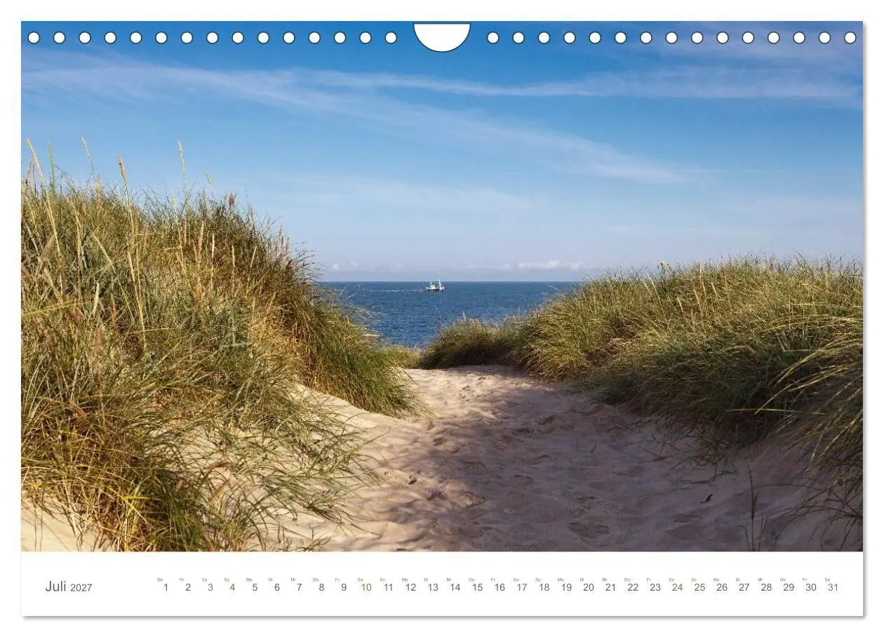 Bild: 9783594133194 | Stege &amp; Wege auf Sylt (Wandkalender 2027 DIN A4 quer), CALVENDO...