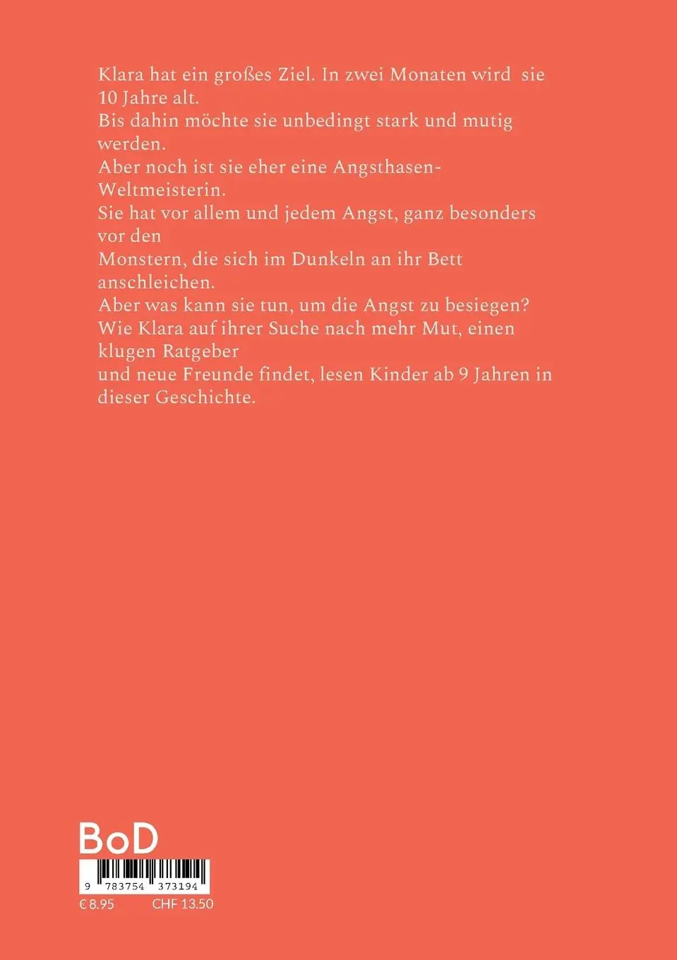 Rückseite: 9783754373194 | Klara und die Monster | Mit Mutpunkten gegen die Angst | Elfi Sinn
