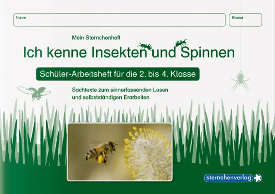 Cover: 9783939293194 | Ich kenne Insekten und Spinnen - Schülerarbeitsheft für die 2. bis...