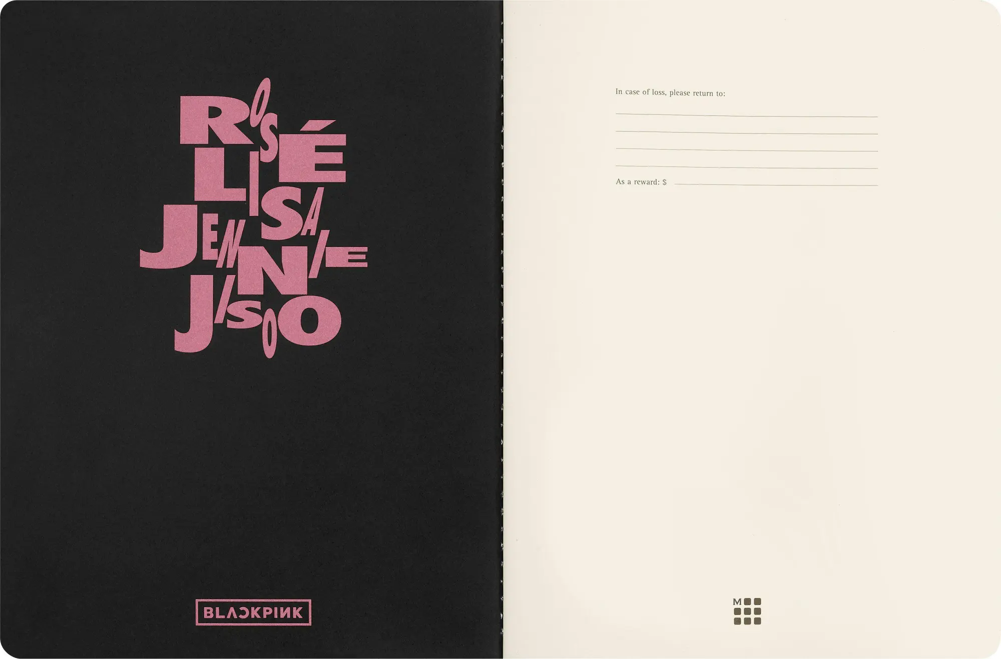 Bild: 8056711513294 | Moleskine X Blackpink Cahier XL, blanko, weicher Einband | Notizbuch