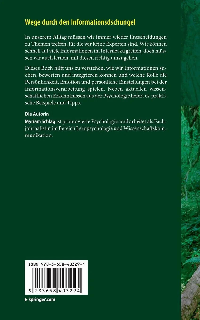 Rückseite: 9783658403294 | Wege durch den Informationsdschungel | Myriam Schlag | Taschenbuch