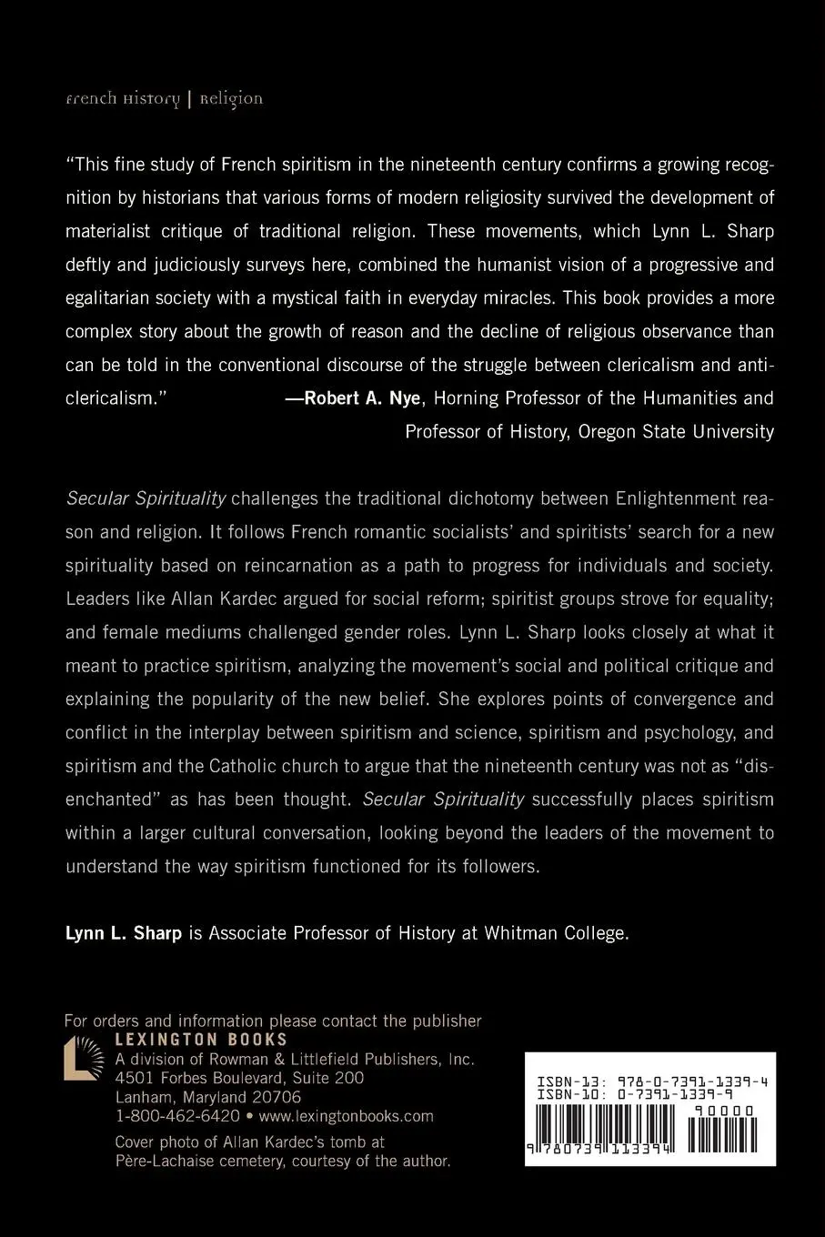 Rückseite: 9780739113394 | Secular Spirituality | Lynn L. Sharp | Taschenbuch | Englisch | 2006