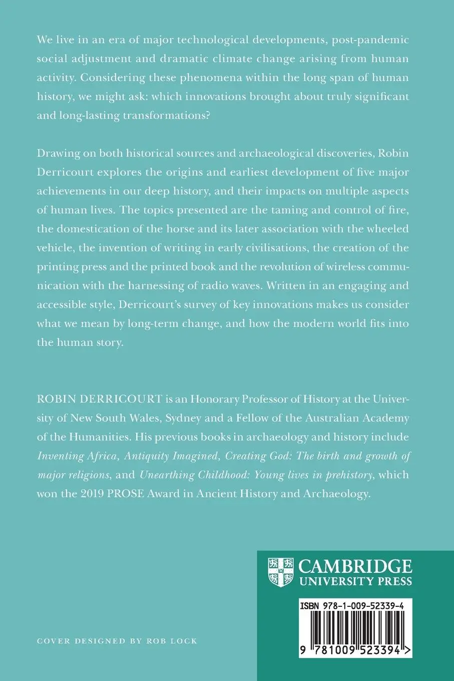 Rückseite: 9781009523394 | Five Innovations That Changed Human History | Robin Derricourt | Buch