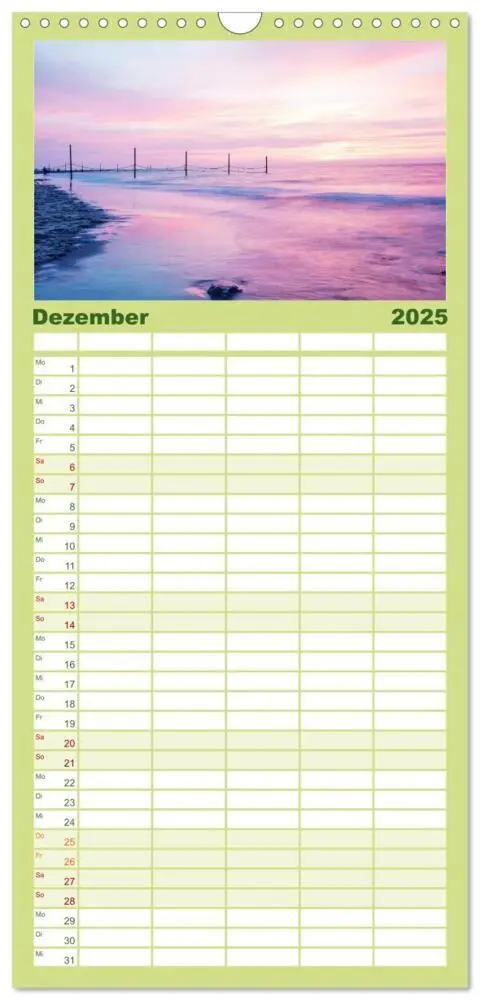 Bild: 9783457113394 | Familienplaner 2025 - Wangerooge - Eine Perle in der Nordsee. mit 5...