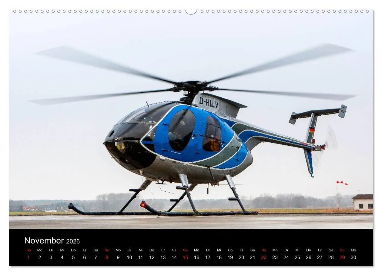 Bild: 9783516203394 | Helicopter 2026 (Wandkalender 2026 DIN A2 quer), CALVENDO...