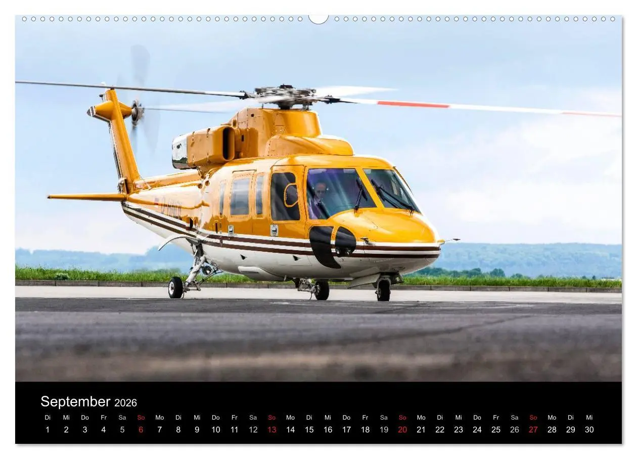 Bild: 9783516203394 | Helicopter 2026 (Wandkalender 2026 DIN A2 quer), CALVENDO...
