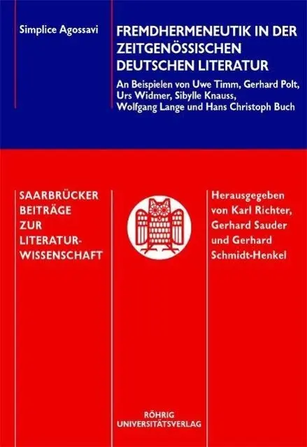 Cover: 9783861103394 | Agossavi, S: Fremdhermeneutik | Simplice Agossavi | Taschenbuch | 2003