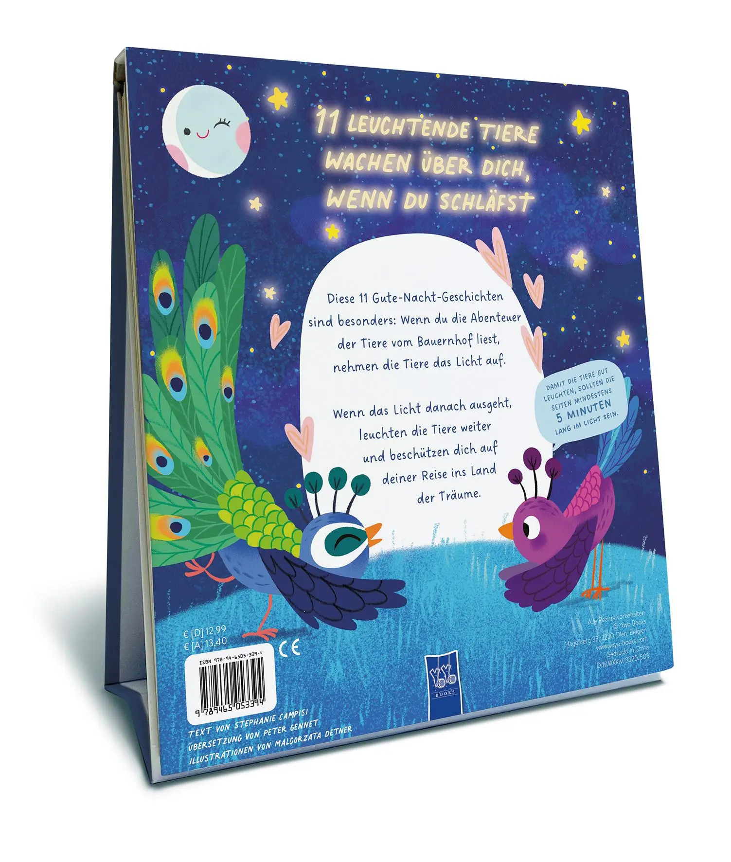 Rückseite: 9789465053394 | Glow in the Dark - Meine Einschlaffreunde: Bauernhof | Campisi | Buch