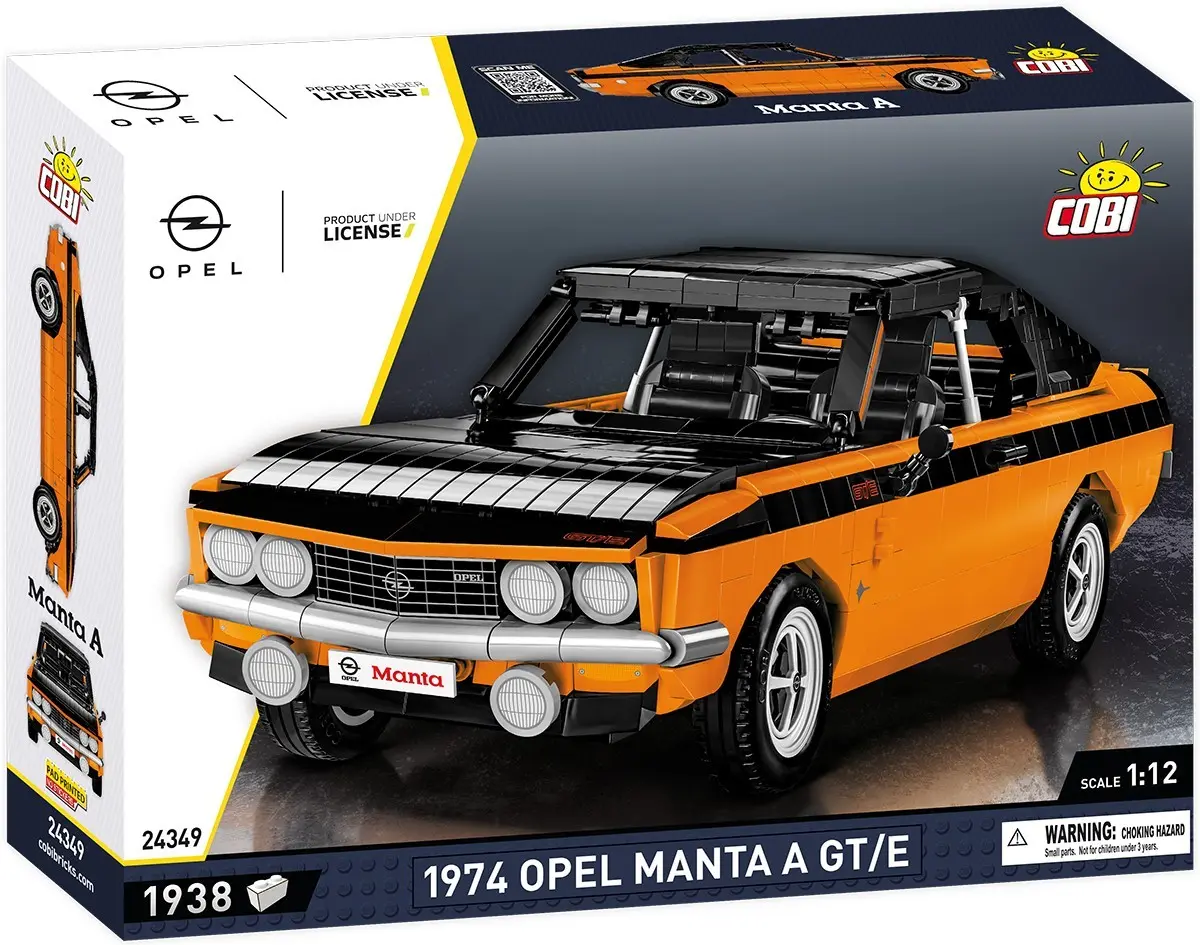 Cover: 5902251243494 | COBI Cars 24349 - OPEL Manta A GT/E, 1938 Klemmbausteine, 1:12 | 2023