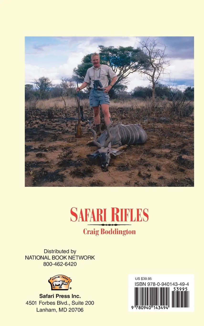 Rückseite: 9780940143494 | Safari Rifles | Craig Boddington | Buch | Englisch | 1997