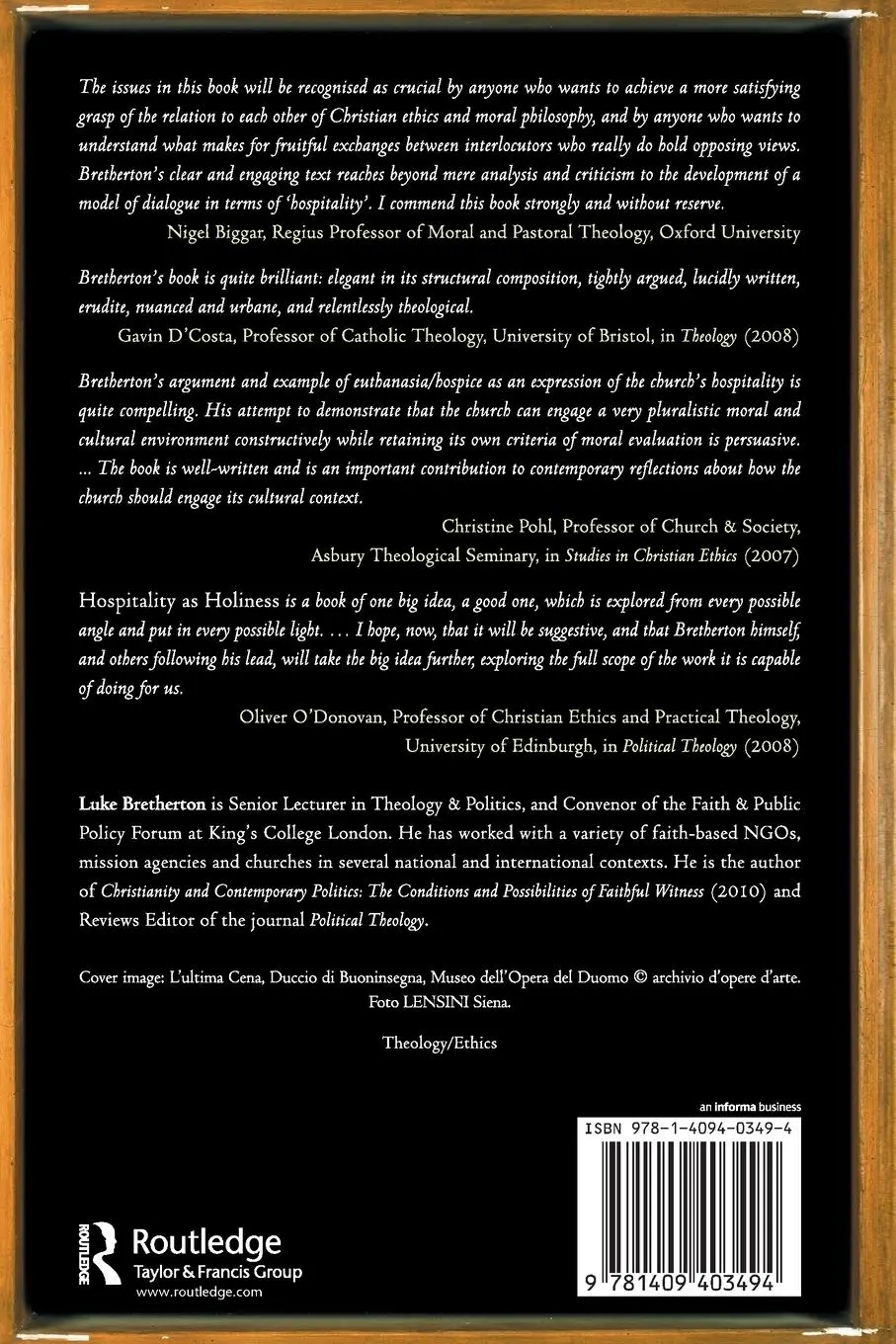 Rückseite: 9781409403494 | Hospitality as Holiness | Christian Witness Amid Moral Diversity