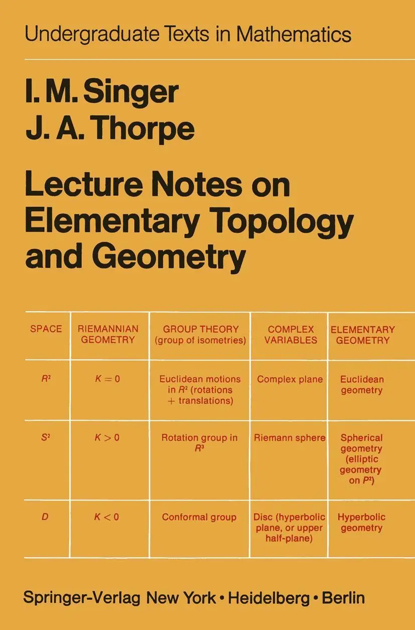 Cover: 9781461573494 | Lecture Notes on Elementary Topology and Geometry | Thorpe (u. a.)