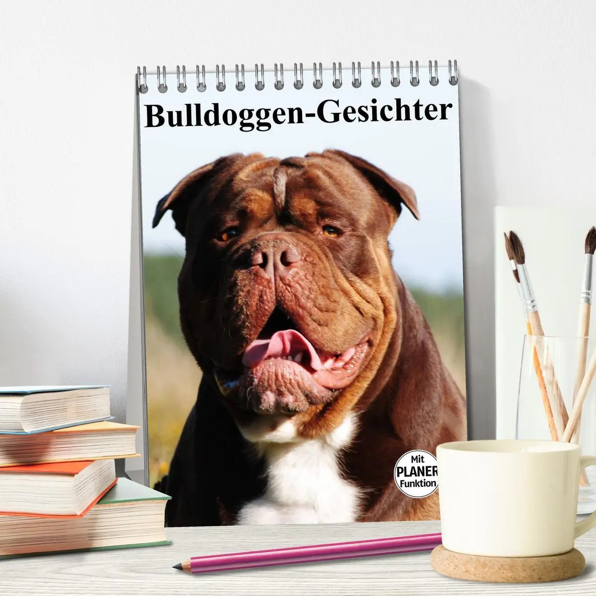Bild: 9783516433494 | Bulldoggen-Gesichter (Tischkalender 2026 DIN A5 hoch), CALVENDO...