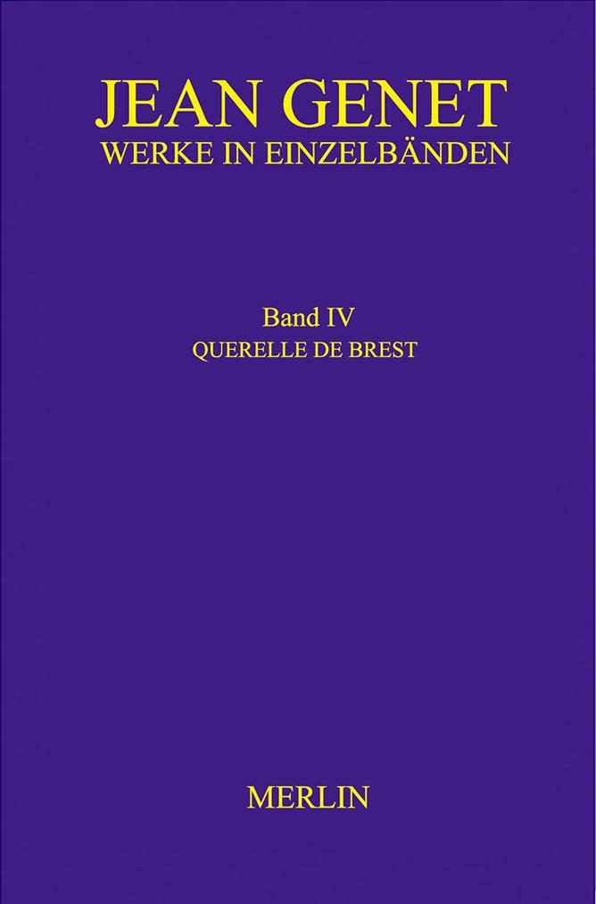 Cover: 9783875363494 | Werkausgabe / Werke in Einzelbänden - Querelle de Brest | Band IV