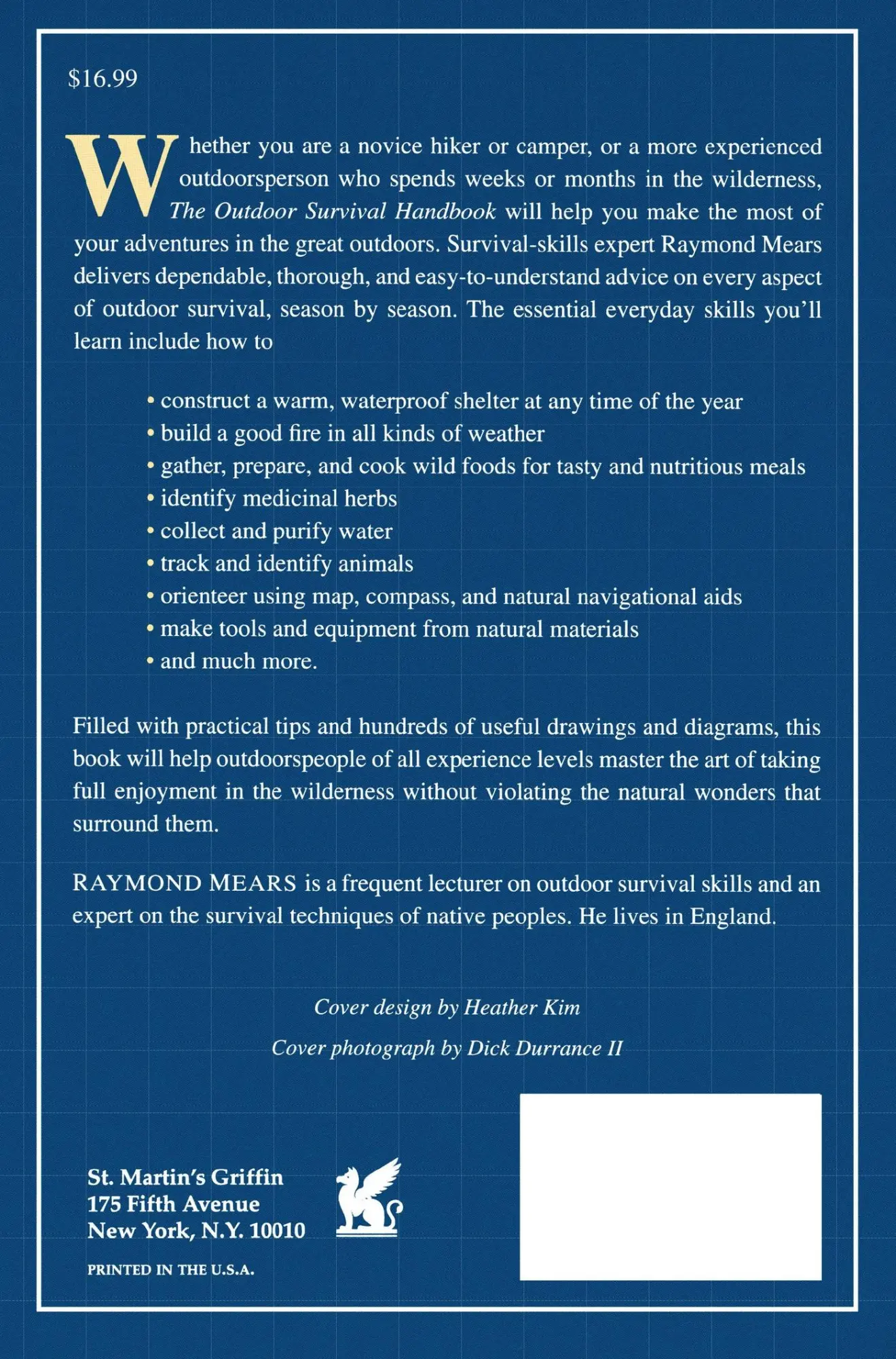 Rückseite: 9780312093594 | The Outdoor Survival Handbook | Raymond Mears | Taschenbuch | Englisch