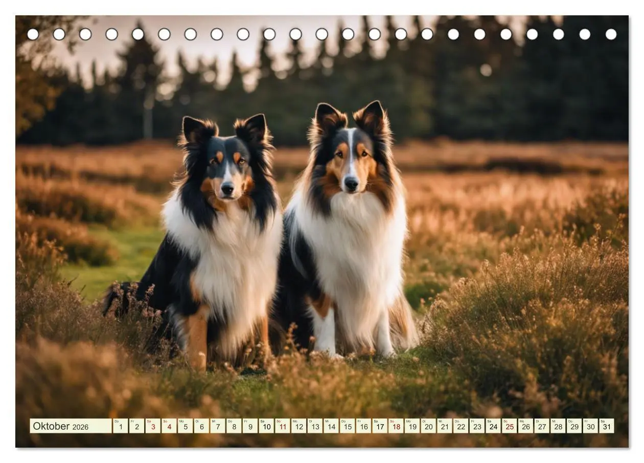 Bild: 9783457403594 | Traumhund Collie (Tischkalender 2026 DIN A5 quer), CALVENDO...
