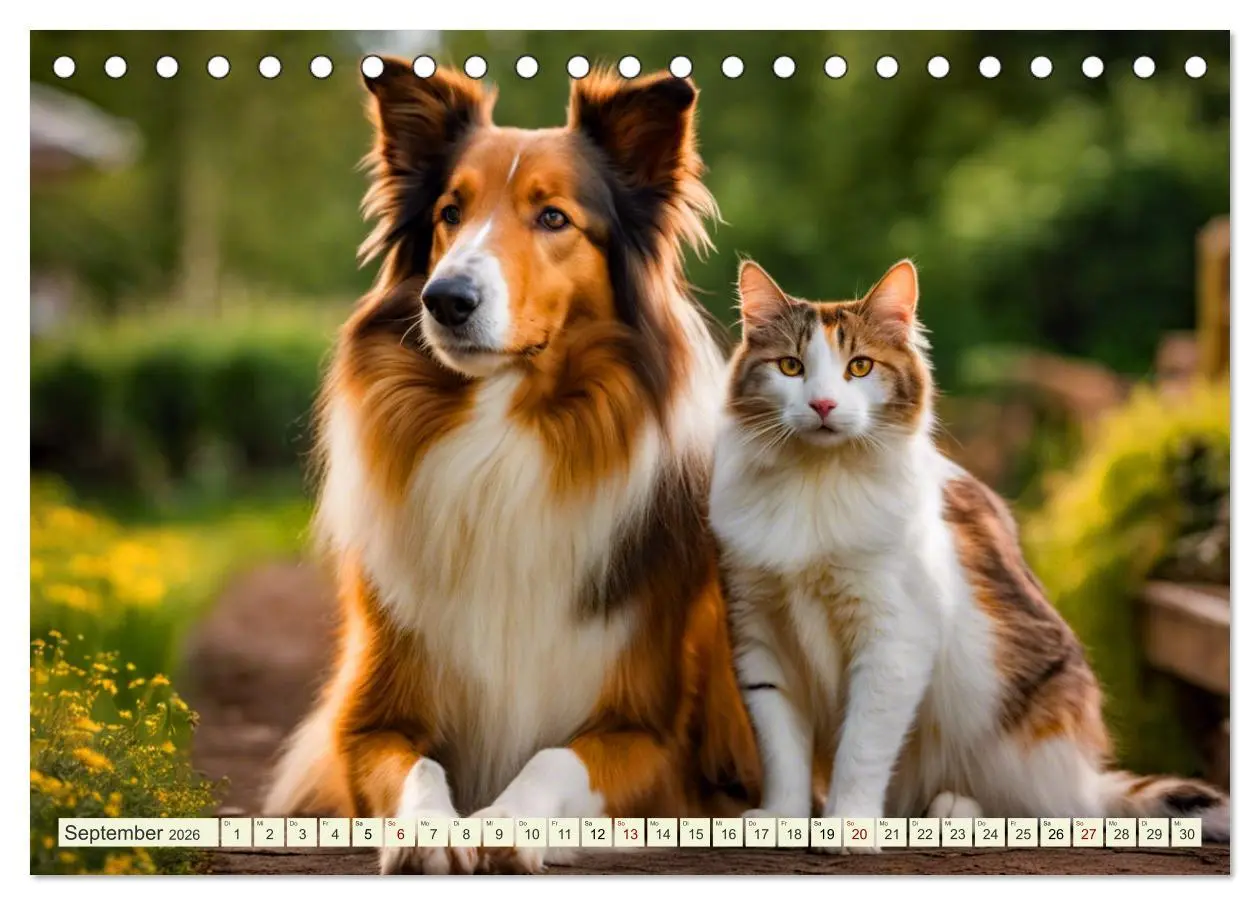 Bild: 9783457403594 | Traumhund Collie (Tischkalender 2026 DIN A5 quer), CALVENDO...