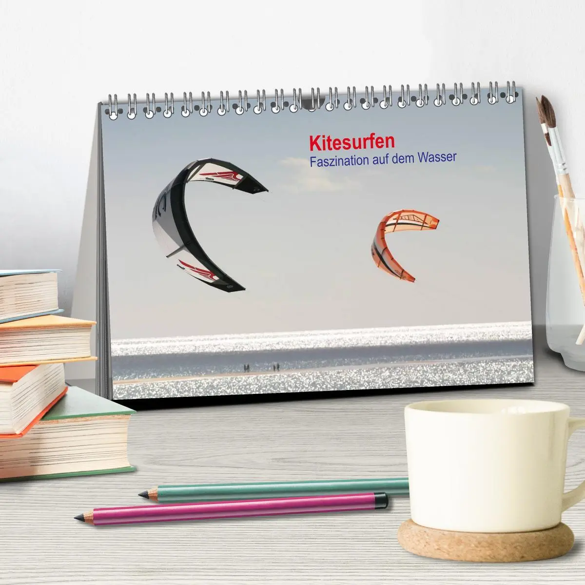 Bild: 9783516113594 | Kitesurfen - Faszination auf dem Wasser (Tischkalender 2026 DIN A5...