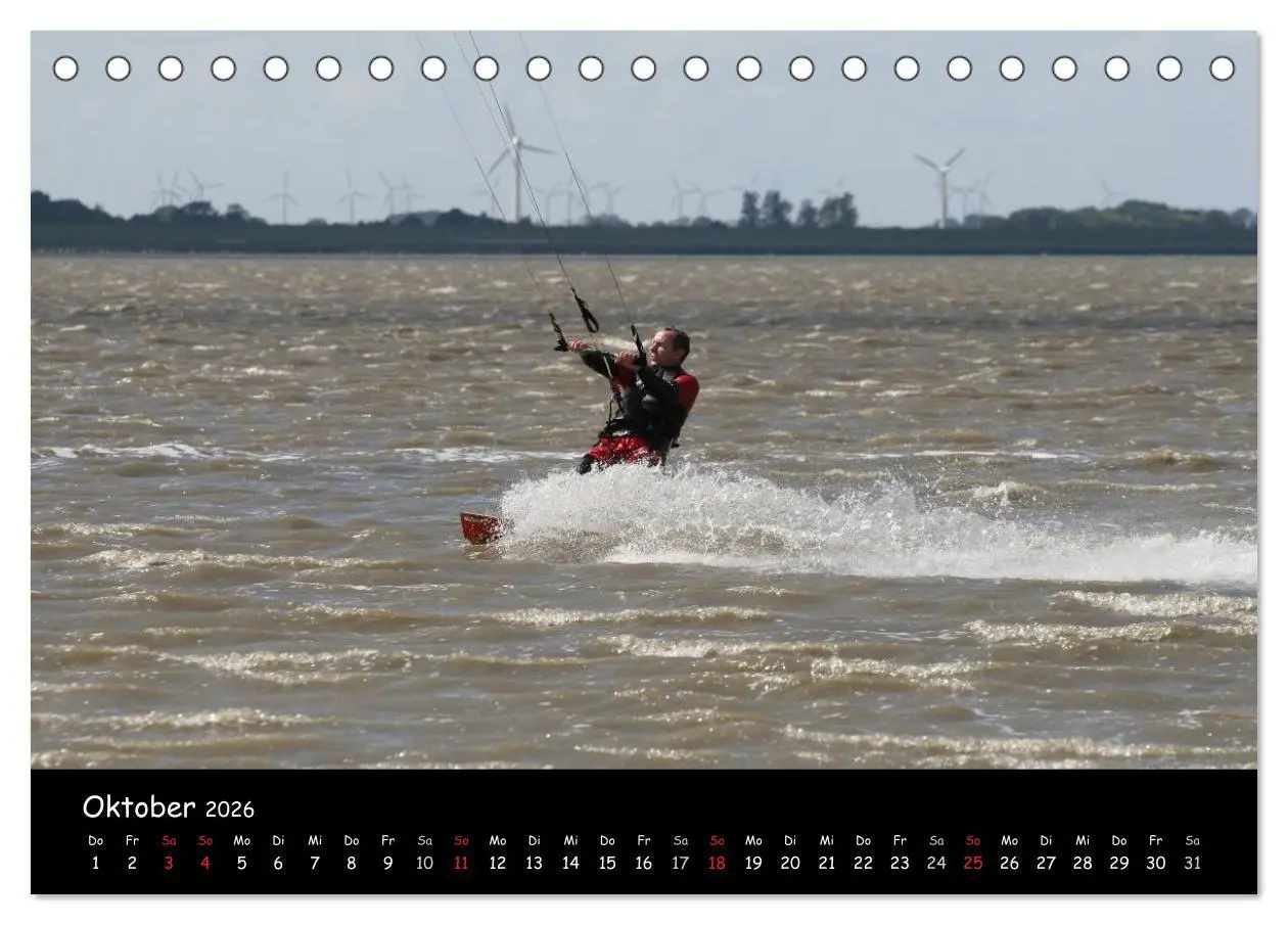 Bild: 9783516113594 | Kitesurfen - Faszination auf dem Wasser (Tischkalender 2026 DIN A5...
