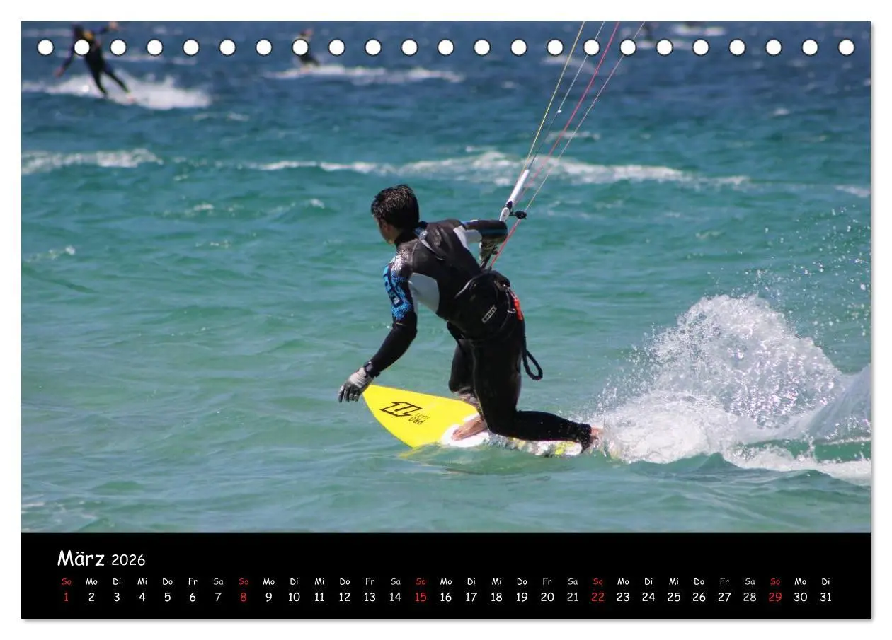 Bild: 9783516113594 | Kitesurfen - Faszination auf dem Wasser (Tischkalender 2026 DIN A5...