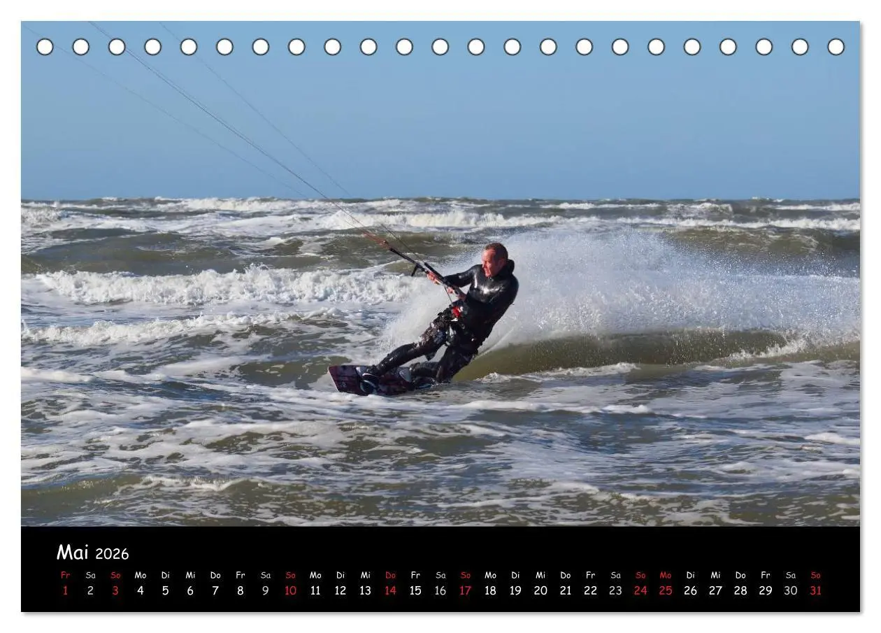 Bild: 9783516113594 | Kitesurfen - Faszination auf dem Wasser (Tischkalender 2026 DIN A5...