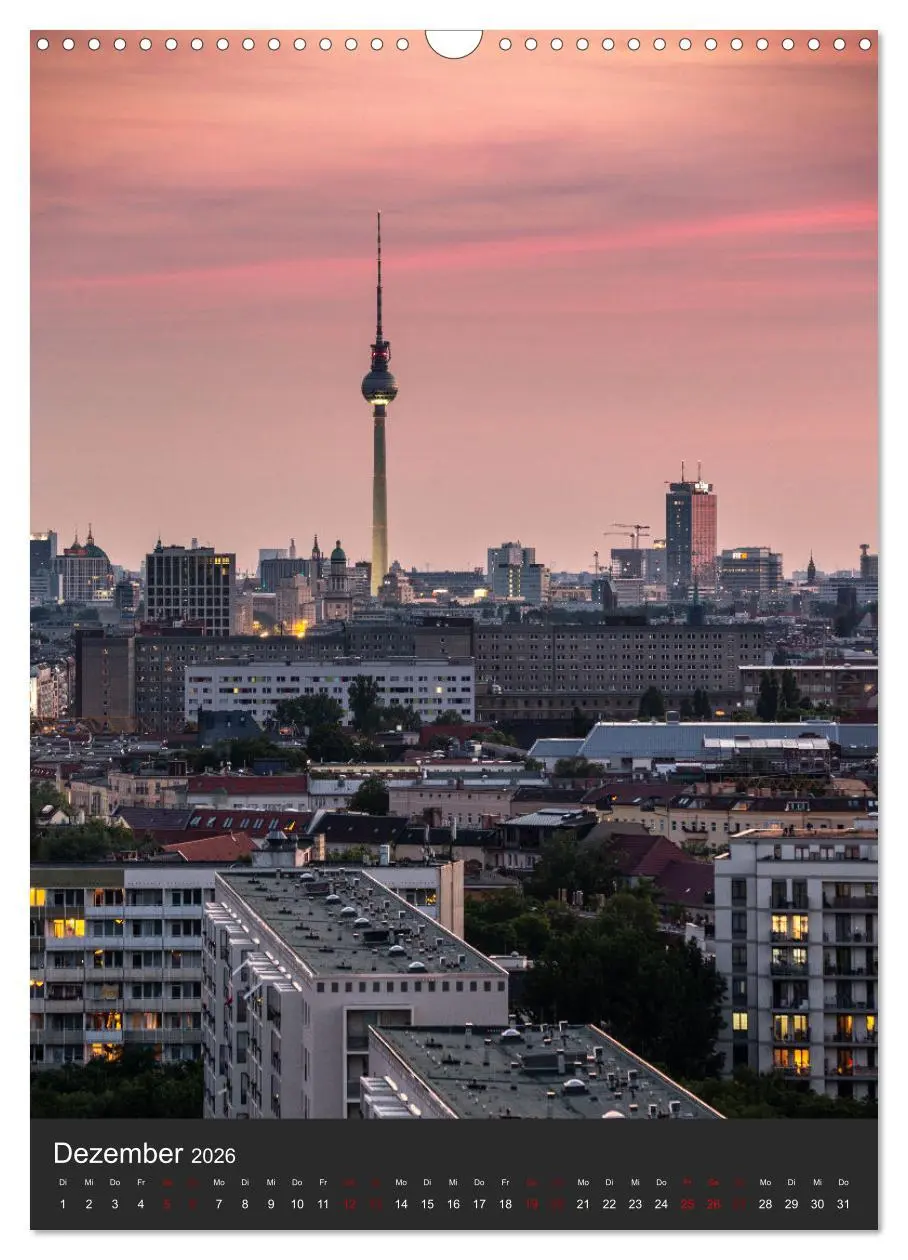 Bild: 9783516353594 | Berliner Fernsehturm - Magische Momente (Wandkalender 2026 DIN A3...