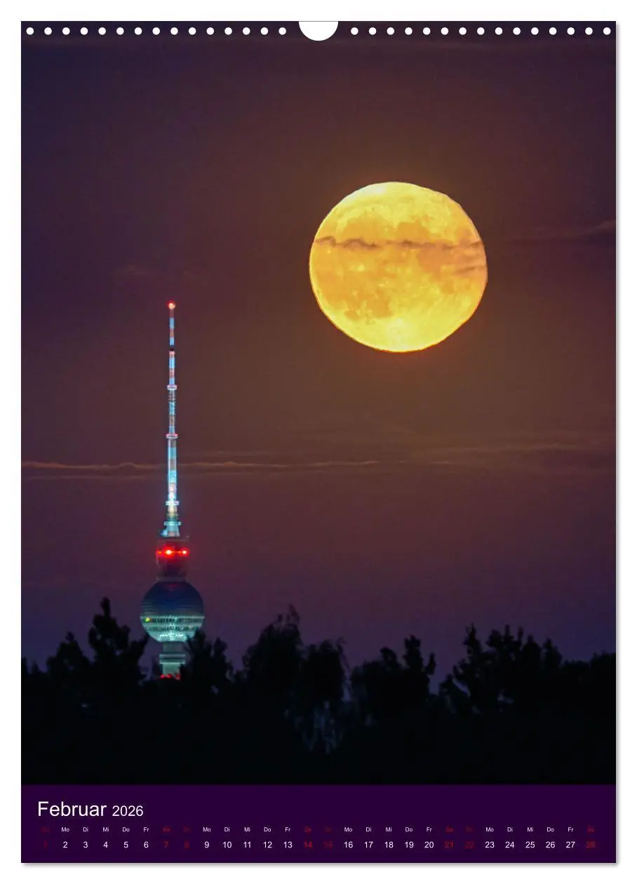 Bild: 9783516353594 | Berliner Fernsehturm - Magische Momente (Wandkalender 2026 DIN A3...