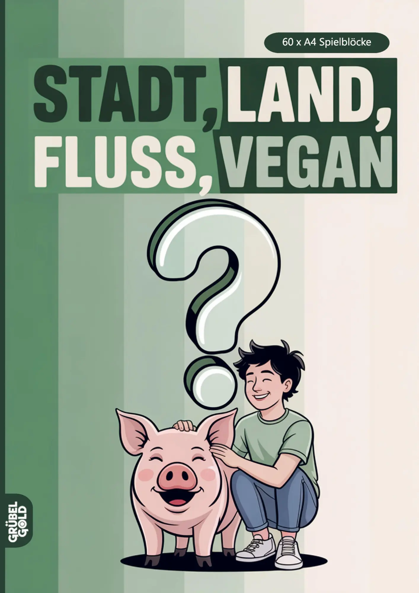 Cover: 9783693193594 | Stadt, Land, Fluss, Vegan | Grübelgold Rätselhefte | Taschenbuch