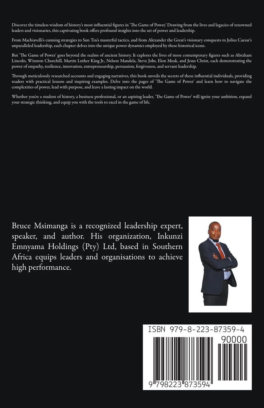 Rückseite: 9798223873594 | The Game of Power | Insights from History's Most Influential Figures