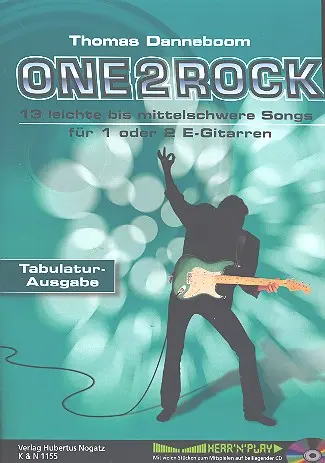 Cover: 9990051733594 | One 2 Rock (+CD) für 1 oder 2 E-Gitarren/Tab Spielpartitur | Danneboom