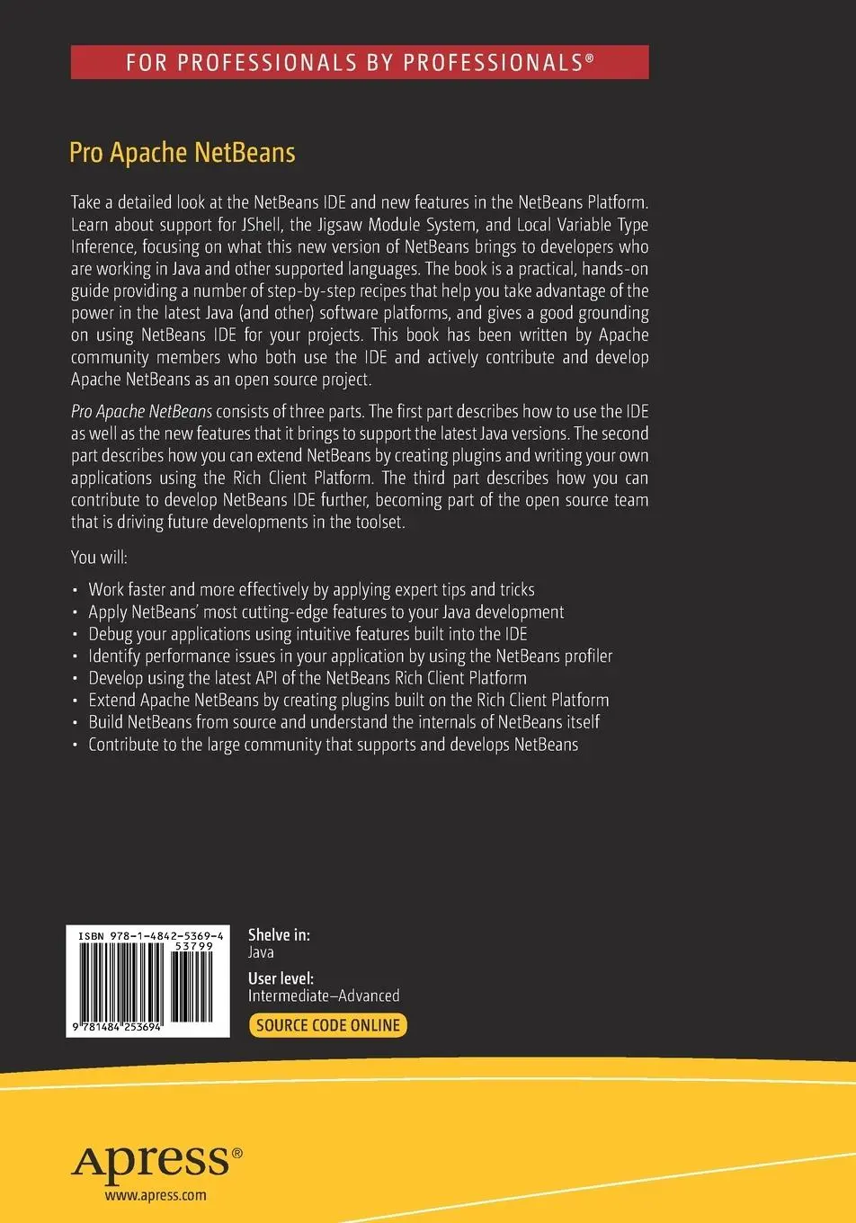 Rückseite: 9781484253694 | Pro Apache NetBeans | Ioannis Kostaras (u. a.) | Taschenbuch | xxiii