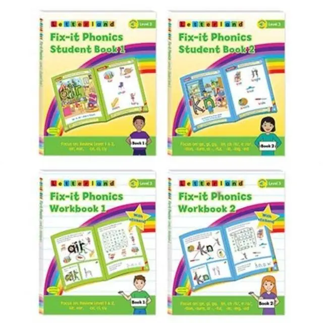 Cover: 9781782483694 | Fix-it Phonics - Level 3 - Student Pack (2nd Edition) | Lisa Holt